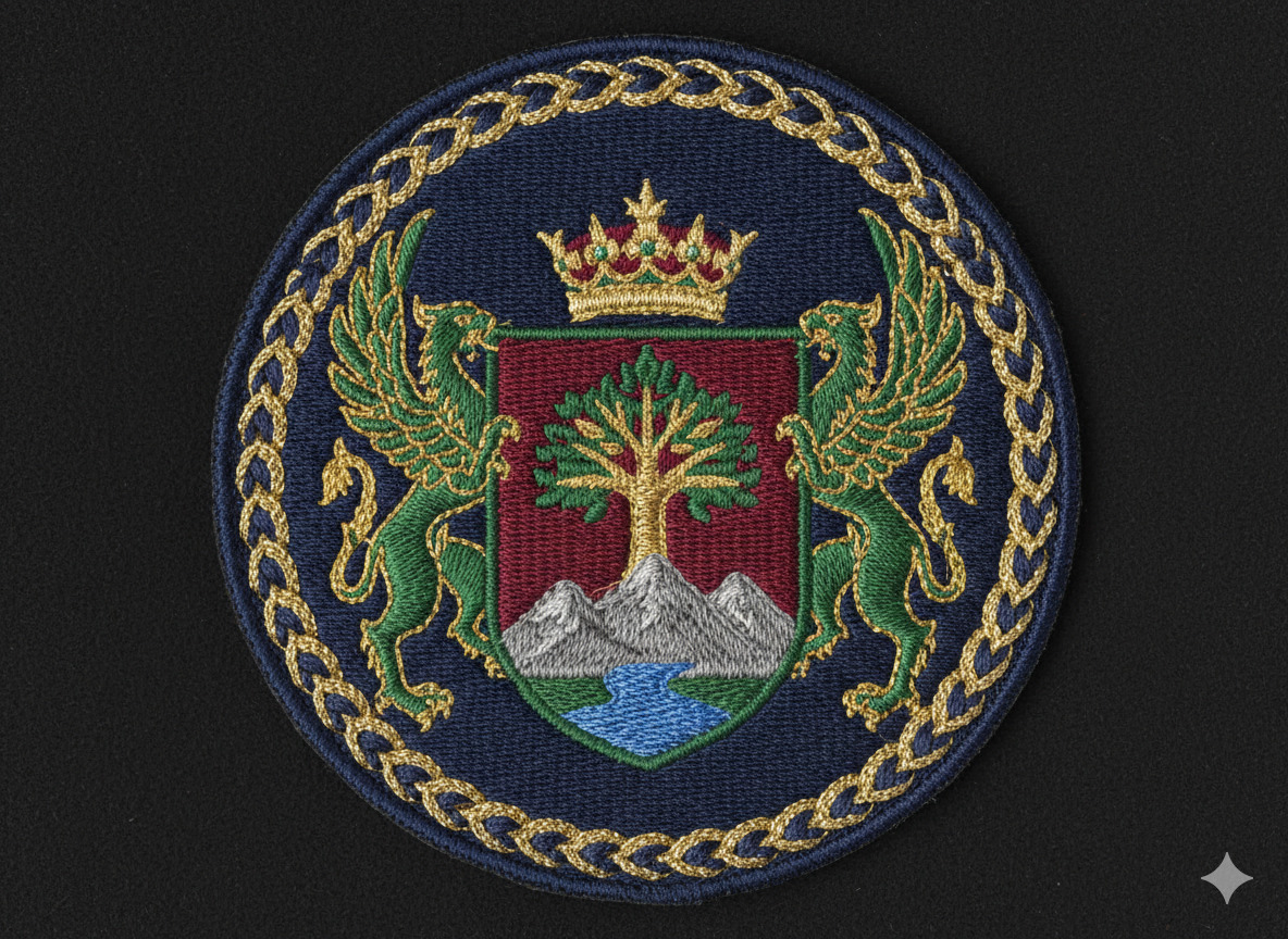 Embroidered logo patch